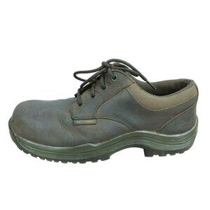 Dr. Martens BlackLeather Slip Resistant Steel Toe Oxford Safety Shoes UK 8 US 9